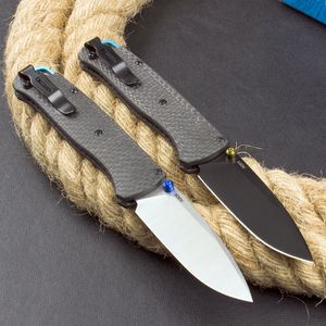 Cuchillo plegable de bolsillo BM535-3 de alta calidad S30V Satin/Blade Blade Carbon Fiber Many Camping Camino EDC Knives de regalo con caja minorista