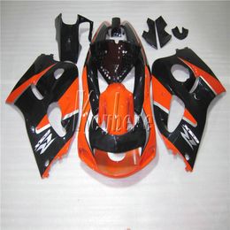 Kit de carénage de carrosserie de haute qualité pour Suzuki GSXR600 96 97 98 99 carénages orange noir GSXR750 1996 1997 1998 1999 OI49330p