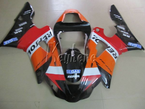 Kit de carénage de carrosserie de haute qualité pour Yamaha YZFR1 2000 2001 ensemble de carénages orange noir YZF R1 00 01 IT21