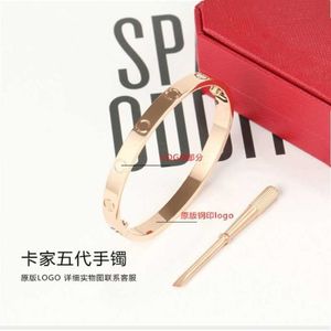 Hoogwaardige armband Cartter Gift Online verkoop Rose Gold Bracelet 18K Non Fading Love Paar met gewone kar
