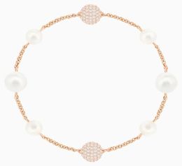 Pulsera de alta calidad, nueva colección REMIX, hilo de perlas redondas, cristal de lujo, joyería de moda para mujer, regalo 65291197314168