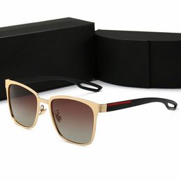 Lunettes de soleil polarisées de conception de marque de haute qualité hommes femmes lunettes de soleil haute définition miroir de grenouille anti-UV lunettes de conduite avec étuis3533
