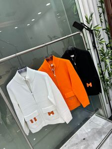 Hoge kwaliteit merk designer jas mode zak stiksel ontwerp Aziatische maat gebreide jassen high-end luxe heren casual rits jas