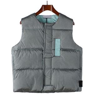 Gilets Topstoney de créateurs de marque de haute qualité Insigne brodé à la mode classique vers le bas 22-23 Gilet en métal en nylon Gilet en duvet pour hommes et femmes boussole chaud et polyvalent