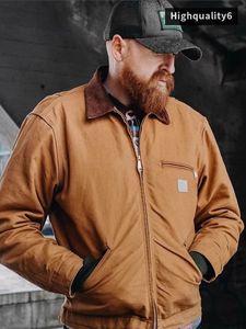 Veste de marque de haute qualité, veste en cuir masculine de Detroit en vrac en vrac, veste de travail de nouveau masculine 24SS, veste à col de support à la mode et polyvalent, livraison gratuite