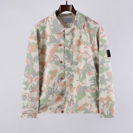 Chaqueta de sup topstoney de diseñador para hombre de marca de alta calidad, chaqueta Retro con emblema bordado de camuflaje, ropa de trabajo