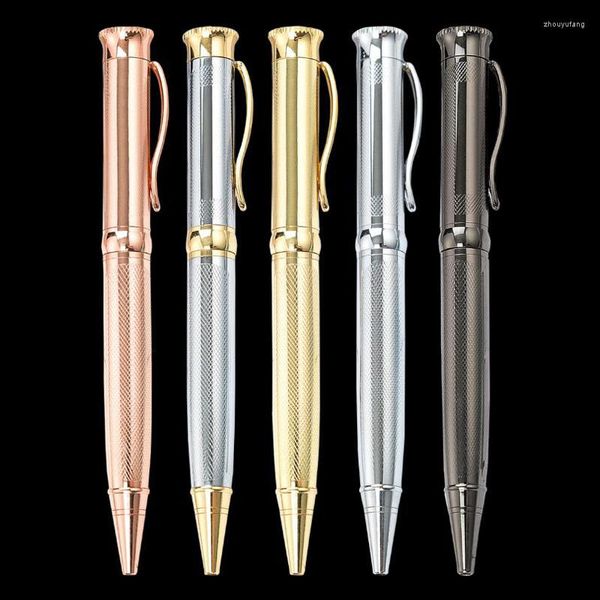 Stylo à bille en métal de marque de haute qualité pour hommes d'affaires de luxe, cadeau d'anniversaire, achetez-en 2 et envoyez-les