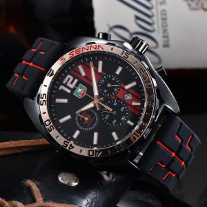 Mouvement de quartz pour hommes de luxe de haute qualité, tout nouveau Tag F1 Racing Series Luxury Mens Watch Sports Silicone Silicone Autofrophip Autoffroof.