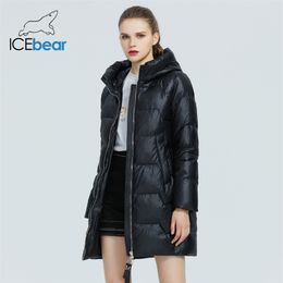 Parka de marque de haute qualité Produits de vêtements pour femmes Hiver Chaud Mi-Longueur Dames Veste rembourrée GWD6I 211120