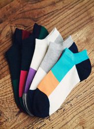 Brands de haute qualité Polo Men de chaussettes masculines Chaussettes à rayures colorées décontractées hommes Coton Coton Coton Chaussettes pour hommes Socks à basse coupe5 Pairs9137452
