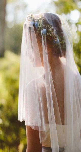 Voiles de mariée de haute qualité avec bord coupé 15m 2m 3m 5m une couche Tulle blanc ivoire vente élégante voiles de mariée de mariage V2270235