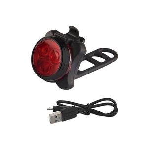 Hoge Kwaliteit Bright Cycling Fietsfiets 3 LED Head Front Light 4 Modi USB Oplaadbare Tail Clip Light Lamp Waterdicht