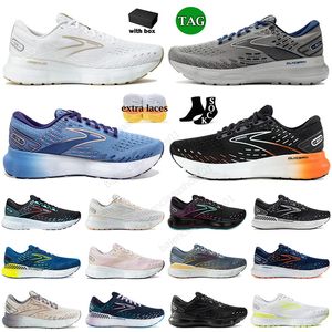 Hochwertige Brooks Glycerin GTS 20 Runner Schuhe Outdoor Sports Brook Schwarz Weiß Hyper Blue University Herren Desifner Mesh Sneakers Trainer