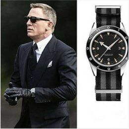 Moda de tela marrón de alta calidad Mecánica de acero inoxidable para hombres Reloj Automatic Sports Mens Watches Wallwatches #007