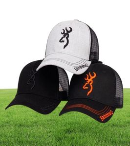 Browning Browning Brodery Baseball Cap Mens Hip Hop Tide Hat Hat Ladies Summer Breathable Mesh Outdoor Sun Trucker H2352801