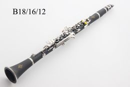 Hoge Kwaliteit Buffet B12 B16 B18 Bakelite BB Tune Clarinet 17 Keys B Flat Clarinet met Case Accessoires Instrumenten Gratis Verzending