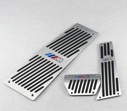 Hoge Kwaliteit Auto Accessoires Voor BMW E60 ATMT Gaspedaal Rem Voetsteun Pedaal Sticker aluminiumlegering Styling Plaat Pads6655629