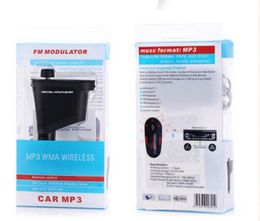 Hoge Kwaliteit CAR KIT MP3-speler Draadloze FM-zendermodulator MP3 MP4 USB SD MMC LCD / REMOTE OPLOGEN USB-oplader