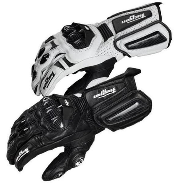 Guantes de moto de fibra de carbono de alta calidad, guantes de cuero para hombres, guantes de carreras para ciclismo, guantes de Moto 7987394