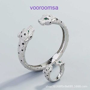 Hoge kwaliteit Carter 18k goud vakantie cadeau ring sieraden nieuwe luipaard volledige diamanten armband set gepersonaliseerde heren en dames ornamenten koper met originele doos Pyj