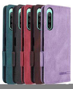 Étui de haute qualité pour Sony Xperia 1 10 IV Case magnétique Book Stand Protection Carte Portefeuille Cuir Xperia 5 10 III Lite Cover6744506