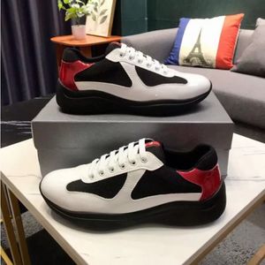 Haute qualité Casual Runner Chaussures De Sport America Cup Baskets Basses Chaussures Hommes Semelle En Caoutchouc Fabri En Cuir Verni Entraîneur De Remise En Gros Pour Hommes Avec Boîte 38-46