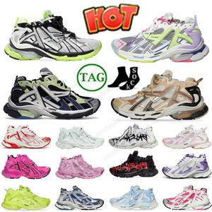 Chaussures de sport de haute qualité Track Runners 7.0 Plate-forme Designer Transmit Sense Hommes Femmes Déconstruction Rouge Graffiti Blanc Noir Violet Randonnée Marcheur