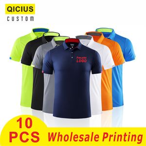 Haute qualité décontracté femmes hommes Polyester personnalisé broderie impression grande taille plaine blanc Golf Polo travail t-shirts pour hommes 220614