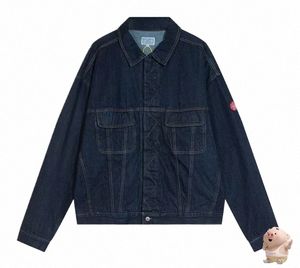 Haute qualité CAVEMPT Vintage Wed Blue Denim Jacket Hommes Femmes CAV EMPT Manteau Q3XU #