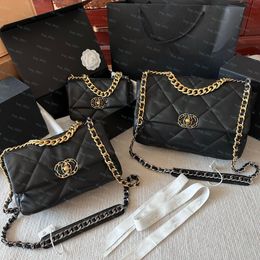 Hoge kwaliteit Cc-tas Modeontwerper Luxe tassen Real Leather Messenger Bag Chain schouder crossbody Classic flap Vrouwen portemonnee Maat 20 25 30