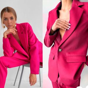 Hoge Kwaliteit Celebrity Vrouwen Blazer Broek Suits Sexy Lady Fotoparty Prom Red Carpet Outfit Jas (jas + broek)