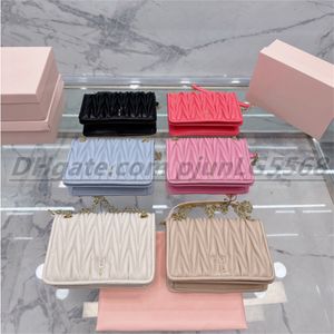 Cadena de alta calidad Bolsos de hombro Bolsos de cuero de oveja suave Bolsos de diseño de lujo para mujer Bolso cruzado Hobo Totes Bolso cosmético monedero bolsos de mano