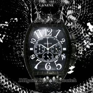 PVD Croco noir de haute qualité Black Black avec cadran MONTRE MONTRE CHRONOGRAPHILE MOBILIER SNAKED SNAKE