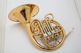 Instrument de musique professionnel bon marché de haute qualité, Double corne française à 4 touches