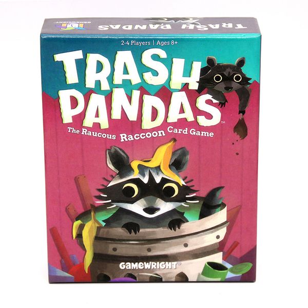 Distribuidor de juegos de mesa al por mayor, baratos y de alta calidad, Gamewright Trash Pandas, juego de cartas The Raucous Raccoon, juego de reunión familiar para niños, adolescentes y adultos