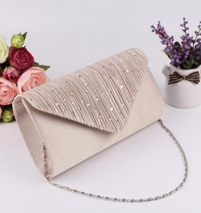 Bolsos de noche de satén baratos de alta calidad para mujer, bolsos de mano nupciales con cuentas de cristal, bolsos de mano, bolsos de mano, bolso de mano para boda para mujer 6214494