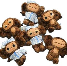 Hohe Qualität Cheburashka Plüschtier große Augen Affe mit Kleidung Puppe Russland Anime Baby Kind Schlaf beschwichtigen Puppe Spielzeug für Kinder 226792710