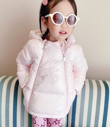 Abrigo blanco oscuro de alta calidad para niños, prendas de vestir exteriores con capucha de invierno para niños, chaquetas para niñas, abrigos acolchados cálidos y de otoño para bebés