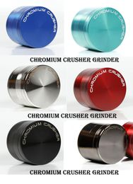 Hoogwaardige Chromium Crusher Tobacco Metal Zink Legering Grinders Snel rookgereedschap Chroom Crusher Dia 40mm 50mm 55 mm 63 mm 75 mm 49703705