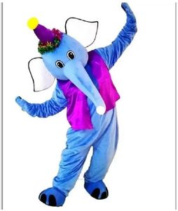 Haute qualité cirque clown éléphant mascotte costumes pour adultes cirque noël Halloween tenue déguisement costume