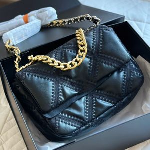 Hoogwaardige klassieke 19 luxe ontwerper Crossbody Bag Handtas Franse vrouwen Fashion Flap Schouder Chanellybag beroemd Paris Diamond Lattice Ladies Lederen Satchel