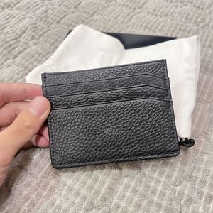 Porte-cartes pour hommes d'affaires classiques de haute qualité, porte-monnaie de luxe de styliste, Mini portefeuilles portables pour cartes d'identité, emballage boîte-cadeau, porte-stylo livré avec boîte