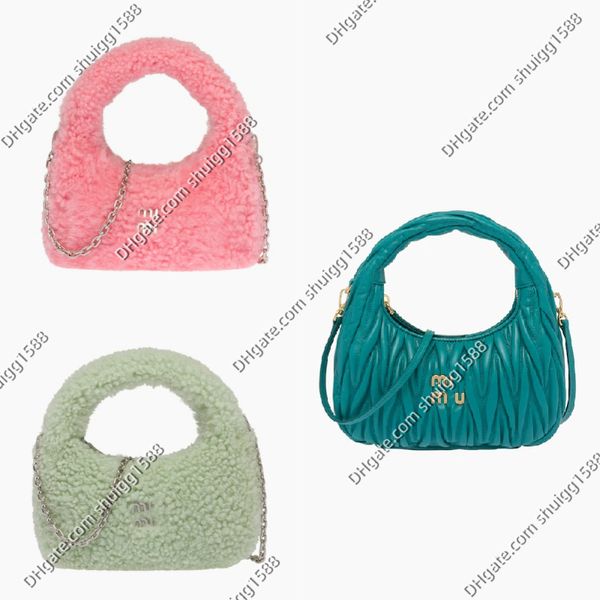 Sac à bandoulière en chaîne classique de haute qualité Sacs à main décontractés pour femmes Sacs à main Mi Wander en peau de mouton Mini Hobo Sacs Portefeuille de luxe pour femme Sac à bandoulière Hobos Totes