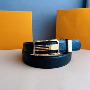 Hoge kwaliteit klassieke designer riem voor dames roestvrij staal V-gesp AAA Echt lederen herenriem Retro luxe vergulde damesriem 35MM Omkeerbare riem V343