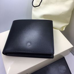 Hoogwaardige klassieke Designer Designer Heren Wallet Short Mt Card Clip Leather Credit Card Holder Pocket Originele doos Damesmunt COUNT PACK PACKET PACKET MINI WORMET Dustzak