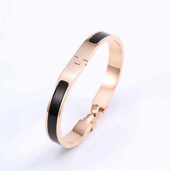 Bracelet en acier inoxydable concepteur classique de haute qualité pour hommes et femmes taille 8 mm plaqué d'or halloween