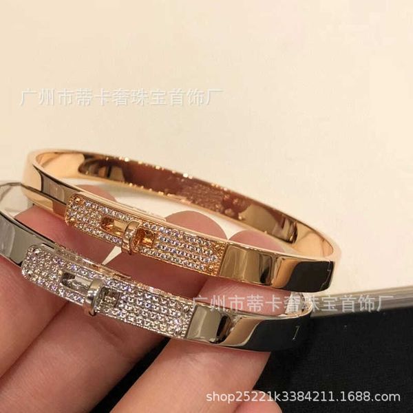 Bracelet classique de haute qualité bracelet braceur juif bracelet de famille seiko v gorn plaqué 18k rose platine complet diamant étoile fermoir bracelet femelle