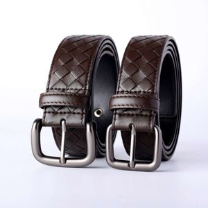 Classic Mens Mens Business Business Casual Braid Cowhide Bedle Buckle Bourtettes Largeur de 4,0 cm 3,5 cm