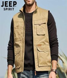 Haute qualité classique Reporter voyage gilet 100 coton hommes Cargo sans manches veste multi poches vêtements tactiques pour homme M4XL 24742439