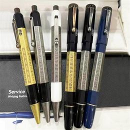 Hoogwaardige klassieke Roller Ball Pen Heritage Range Egypte Rush Rush Two-Color Special Octagon Barrel Luxury Stationery Gift Refills Plu288J